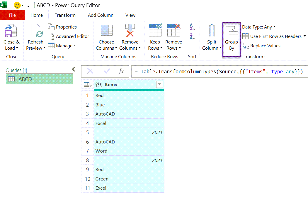 Find The Count Of Each Item In A List In Excel Xl N Cad