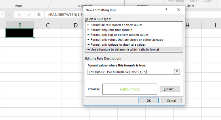 Conditional Formatting