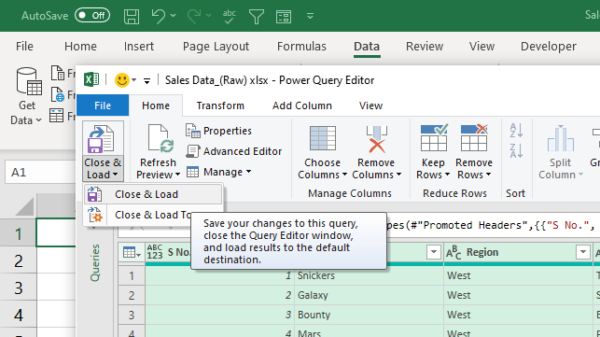 Combine WorkSheets using Power Query in Excel - XL n CAD