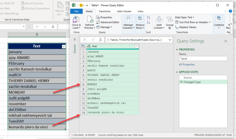 Change Letter Case using Power Query - XL n CAD