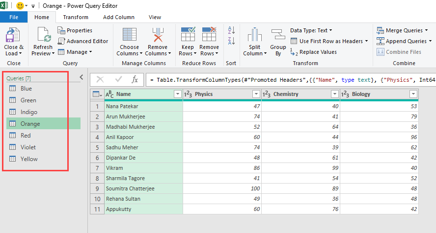 Combine Multiple Worksheets of a Workbook using Power ...