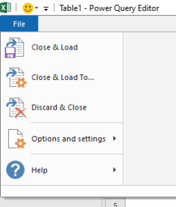 Power Query Editor - XL n CAD