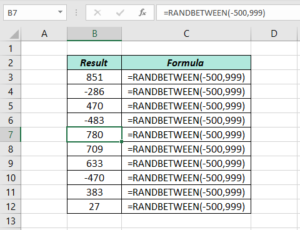 RANDBETWEEN Function - XL n CAD