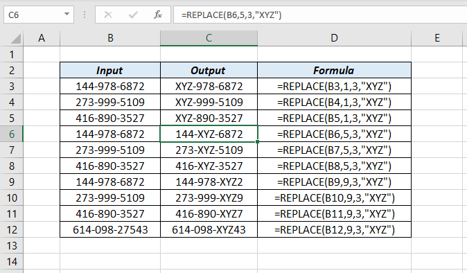 Replace Function Xl N Cad