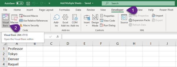 Macros (VBA for Excel) - XL n CAD