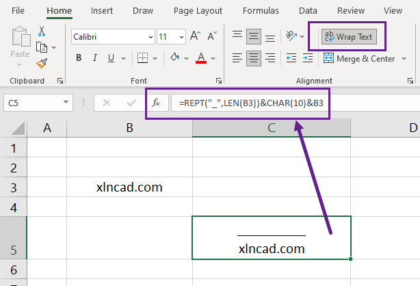 excel symbols overline vs maccroon