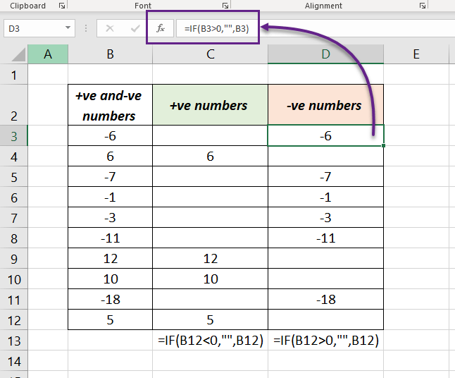 separate-positive-and-negative-numbers-in-excel-xl-n-cad