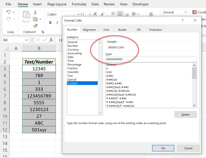 How to add leading Zeros in Excel - XL n CAD