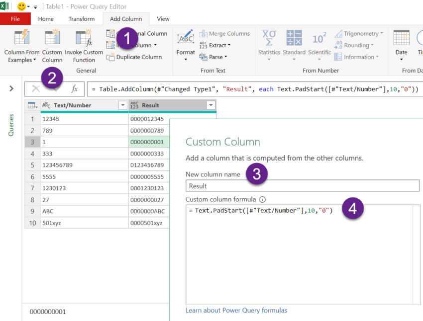 How to add leading Zeros in Excel - XL n CAD