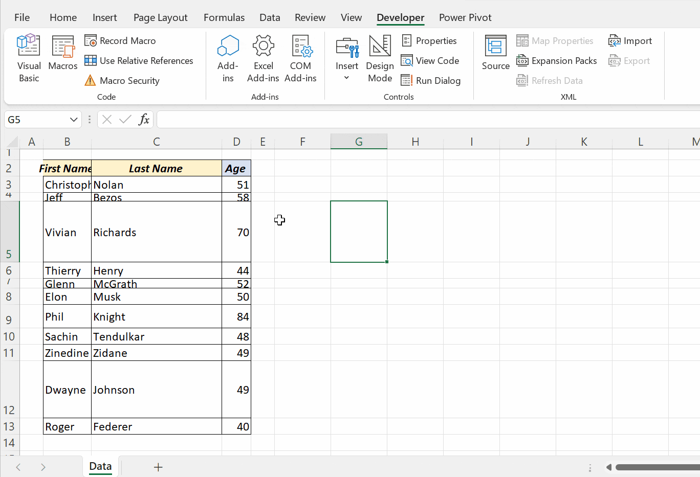 How to change and AutoFit column width in Excel