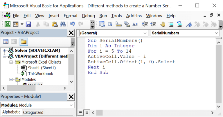 Different methods to create Serial Numbers in Excel - XL n CAD