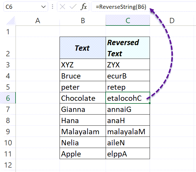 How To Reverse Text In Excel Sheet