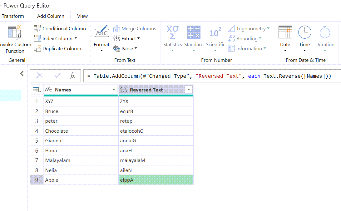 Different methods to Reverse Text in Excel - XL n CAD