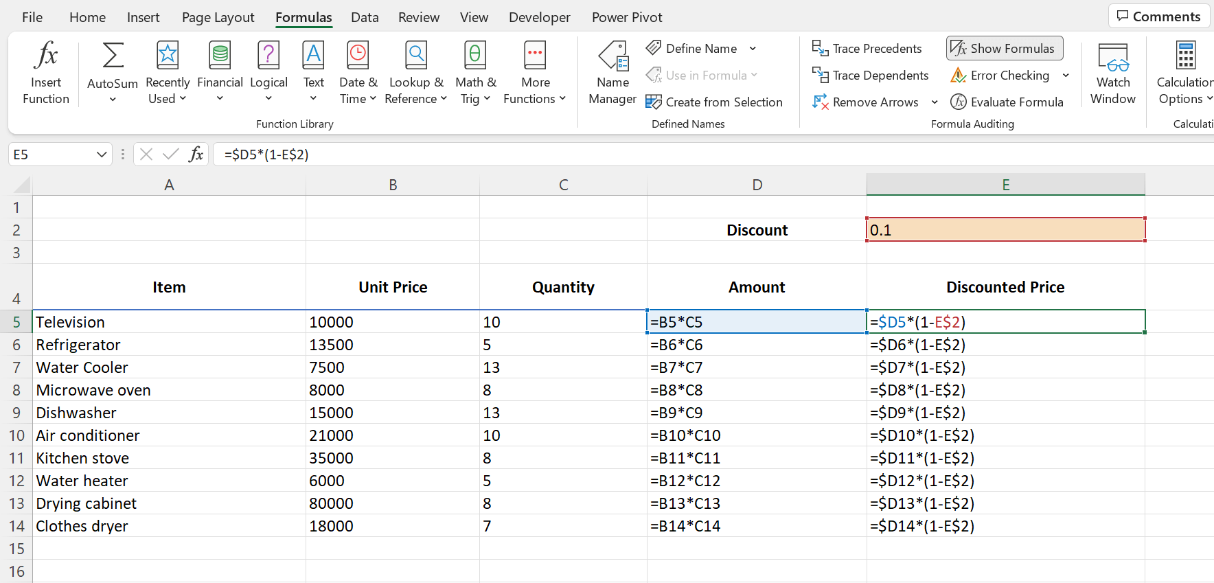 different-methods-to-display-formulas-in-excel-xl-n-cad