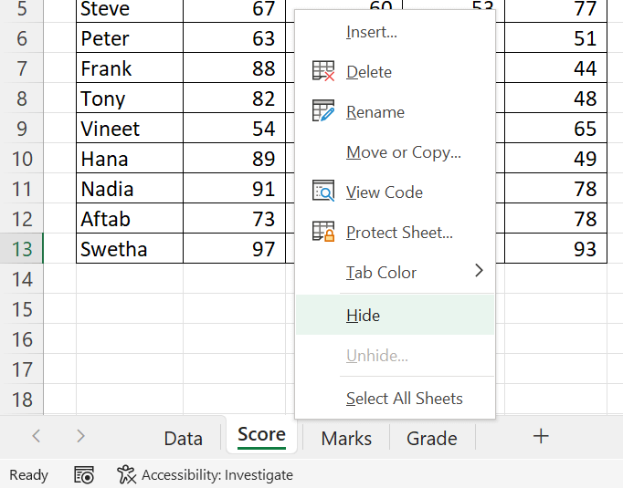 How To Link A Hidden Sheet In Excel