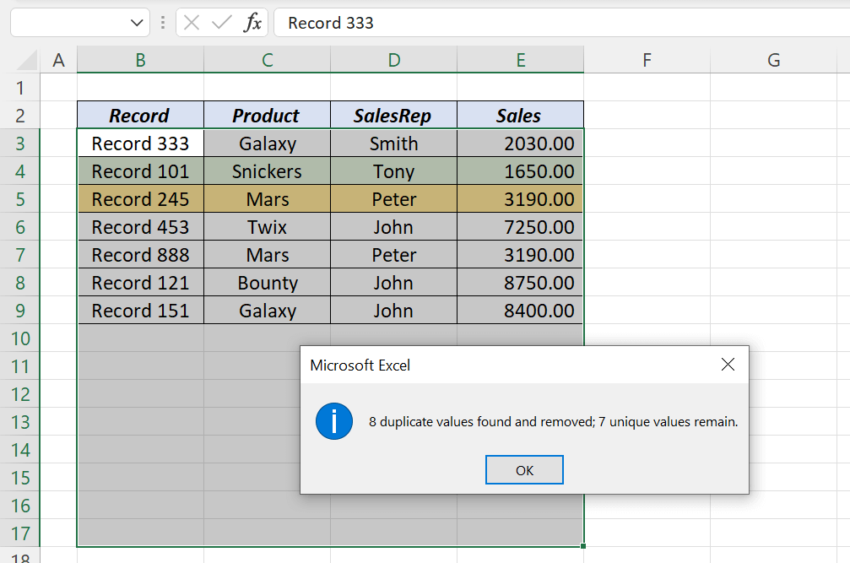 How to Remove Duplicates in Excel (7 Ways) - XL n CAD